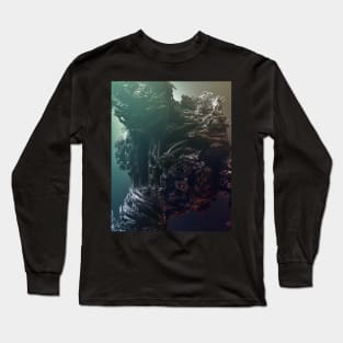 Vectron 4 - Lava Stone Art Long Sleeve T-Shirt